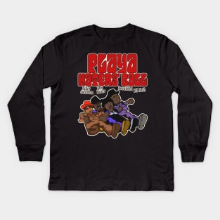 Playa Haters' Ball Pimp Walkin' Kids Long Sleeve T-Shirt